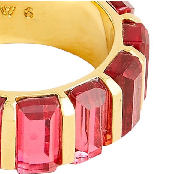 Beautiful J. Crew Faceted Crystal band size 6 NEW - Picture 4 of 7